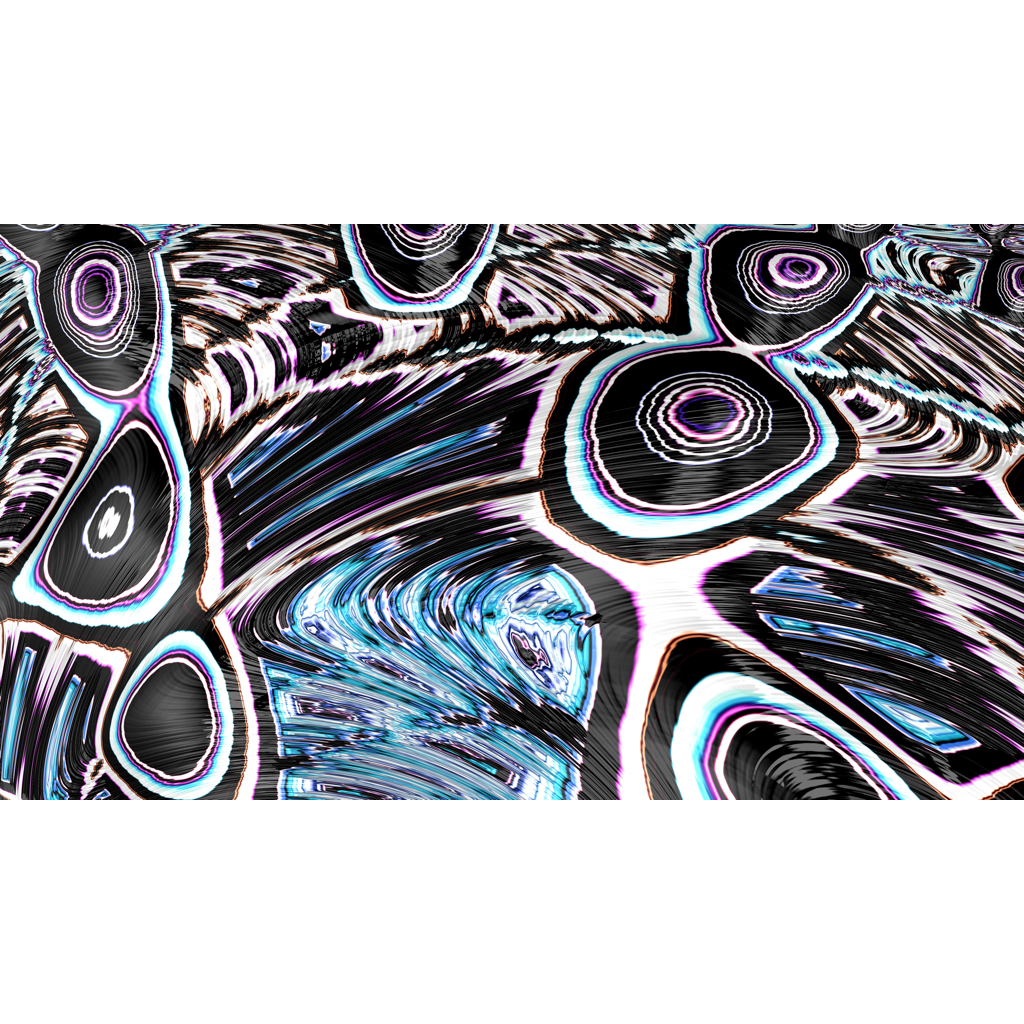 Abstract digital art titled "Almost"