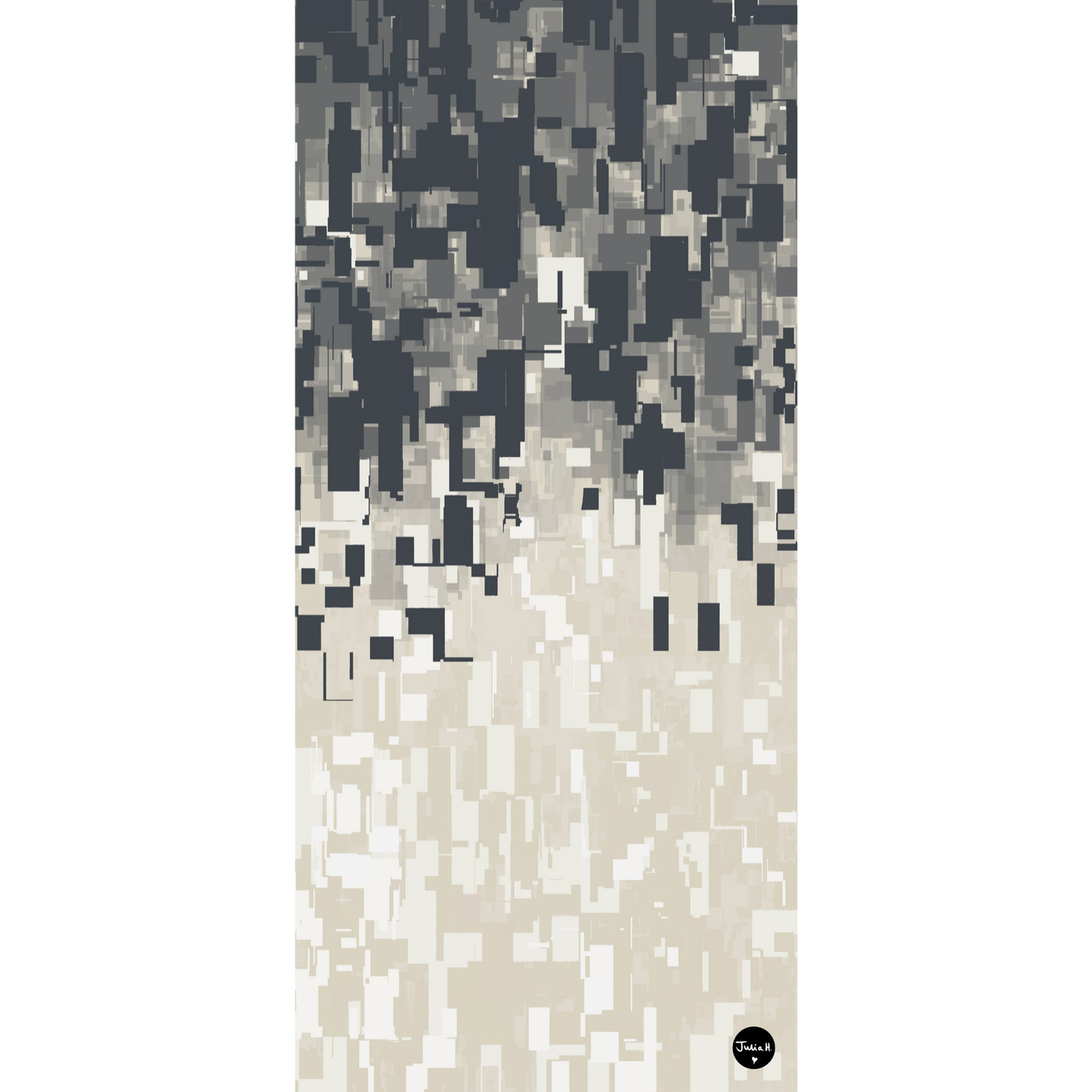 Fragmented Abstract Digital Wallpaper