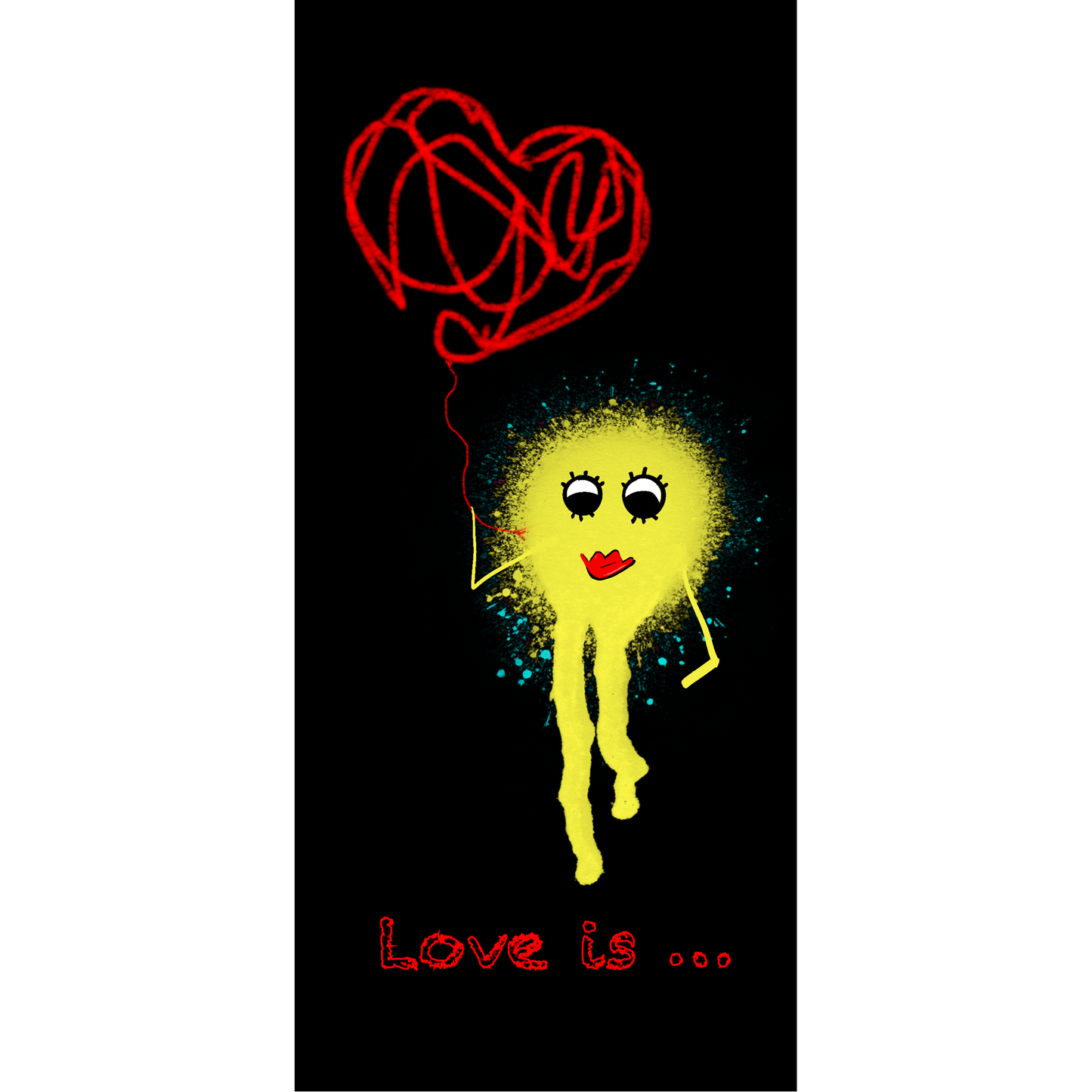Love is... Digital Wallpaper