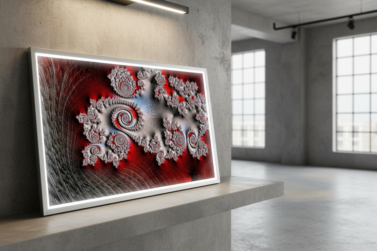 Before — Backlit Digital Frame Mockup v3