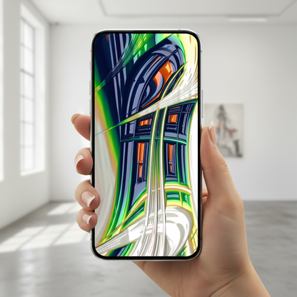 "Held" Abstract Digital Wallpaper Mockup